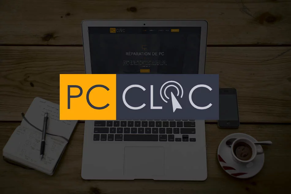 Réalisation du site Internet de PC Clic, réparation de PC