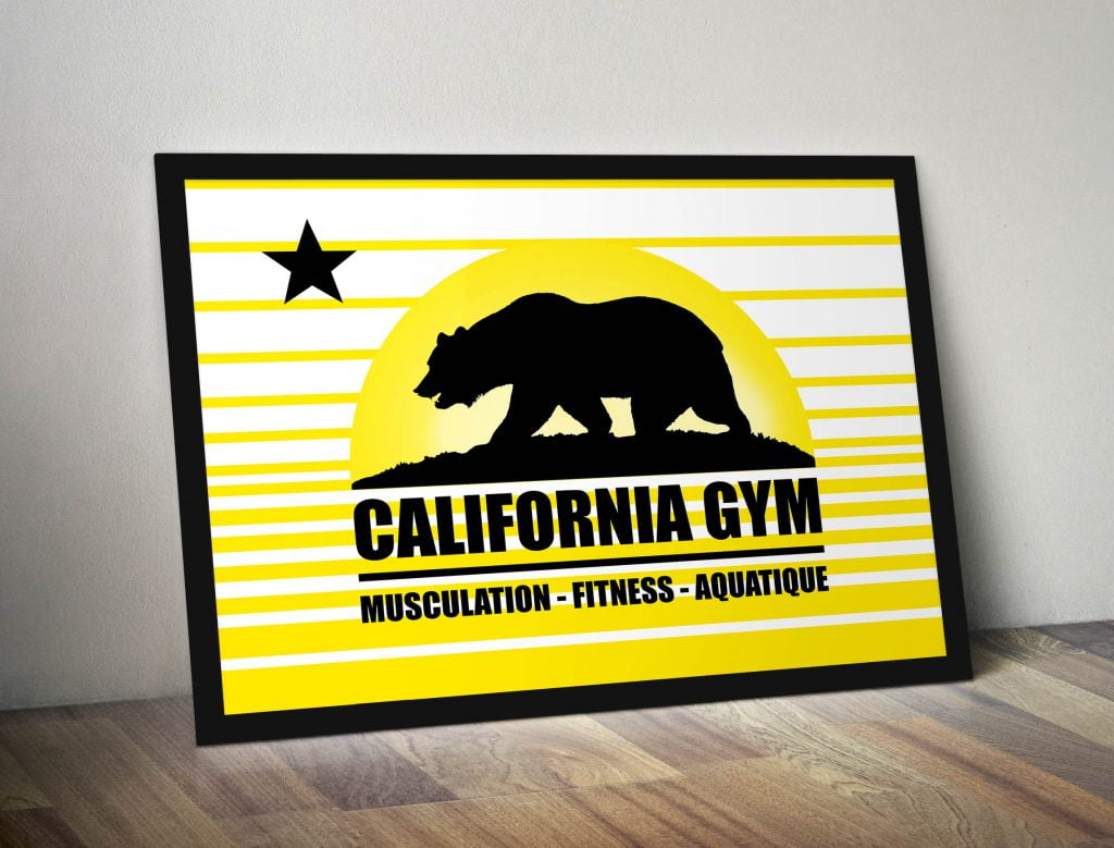Illustration : Poster CaliforniaGym