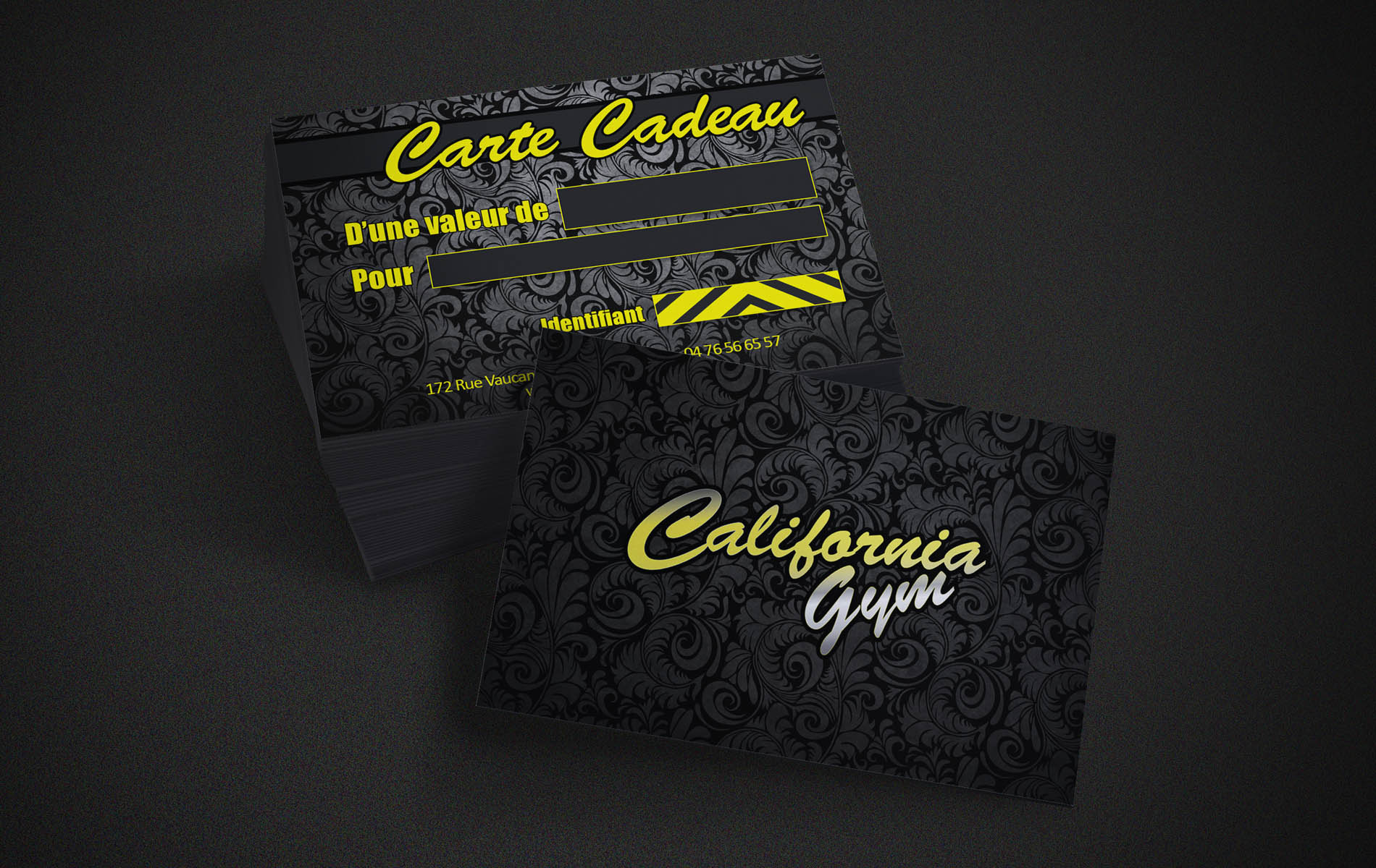 Print : Cartes cadeaux CaliforniaGym